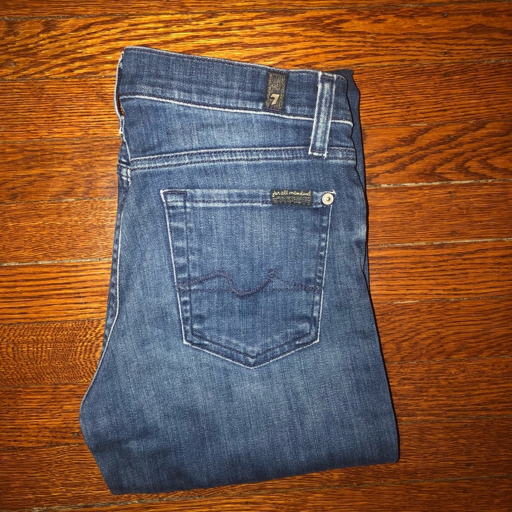 7 For All Mankind Skinny Jeans- Size 26